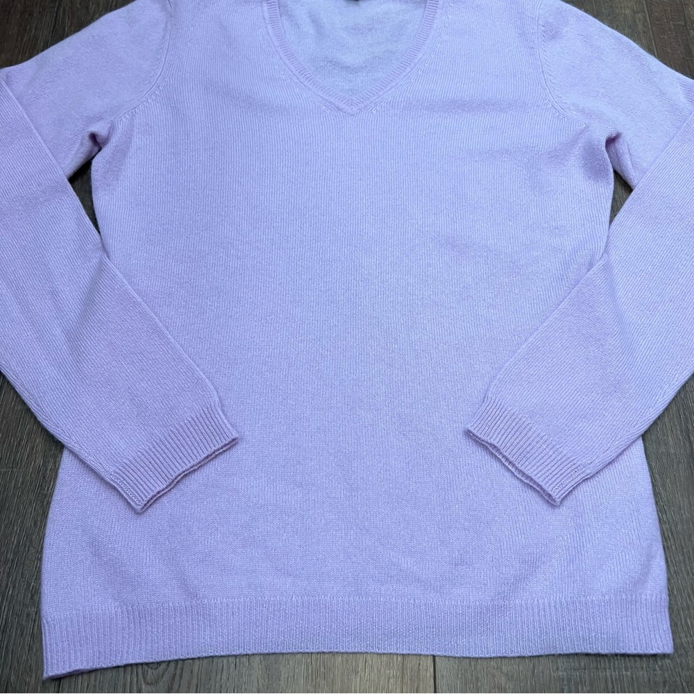 Cashmere charter club luxury light purple sweater - Picture 5 of 7